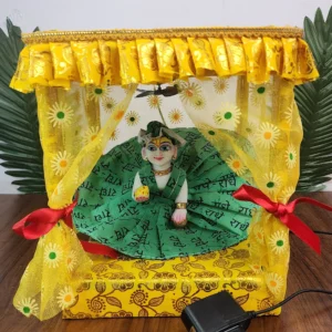 Premium Laddu Gopal bed with fan and LED light